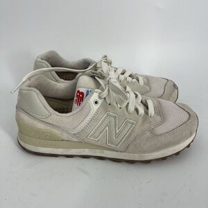 New Balance 574 Shoes Size 7.5 Women Sea Salt Cream Casual Shoes Running Sneaker